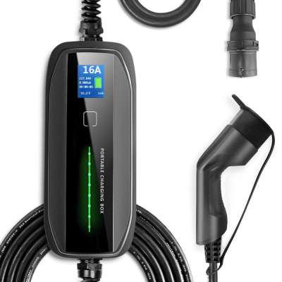 10/16A CEE Type 2 Portable Level 2  Electric Car Fast Charger